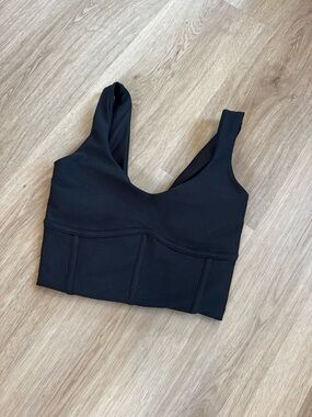 Abercrombie & Fitch Black Cropped Tank Top